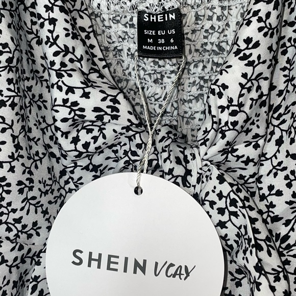 Shein || M Vacay small black & white floral - Picture 4 of 6